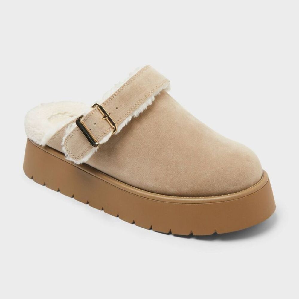Women's Freda Convertible Clog Slippers - Wild Fable Tan 9